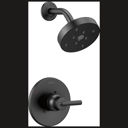 DELTA Trinsic Monitor® 14 Series H2Okinetic® Shower Trim Matte Black T14259-BL